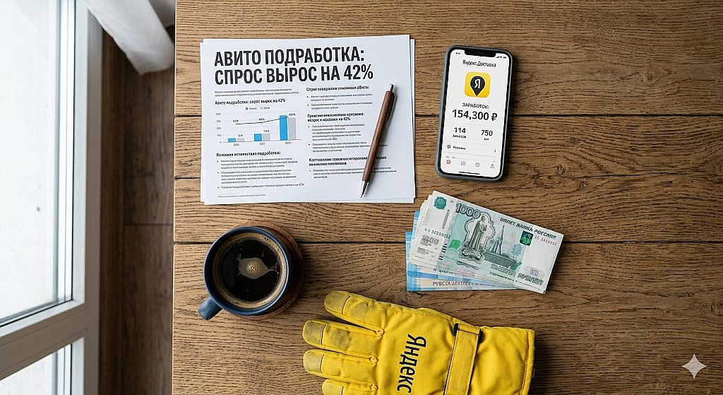 Спрос на подработку вырос на 42%: Авито назвал лучший способ заработать в 2026 году