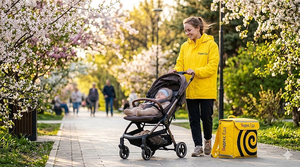 Работа курьером в декрете в 2026 году: 15 000–40 000 ₽ дополнительно без потери пособия