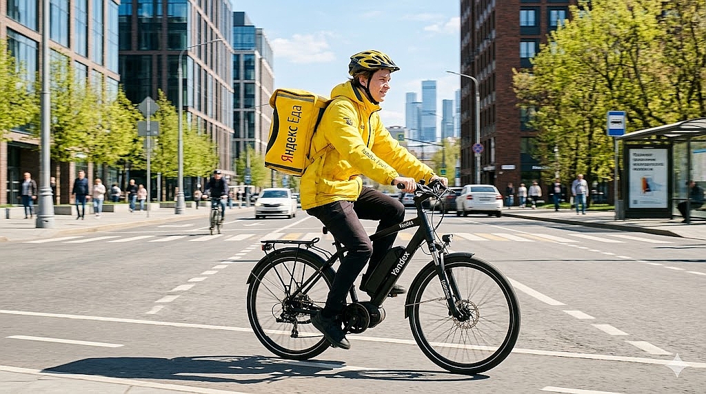 Электровелосипед для курьера Яндекс Еда в 2026 году: почему это золотая середина и сколько реально зарабатывают