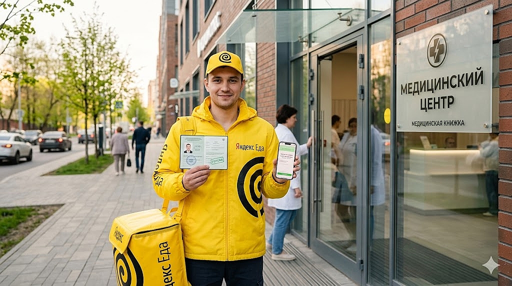 Медицинская книжка для курьера в 2026 году: где получить, сколько стоит и как сделать за один день