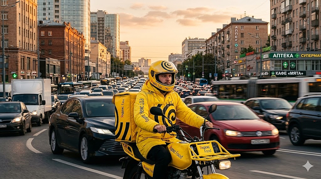 Курьер на мотоцикле и мопеде в Яндекс Еда: тариф, доход и все нюансы в 2026 году
