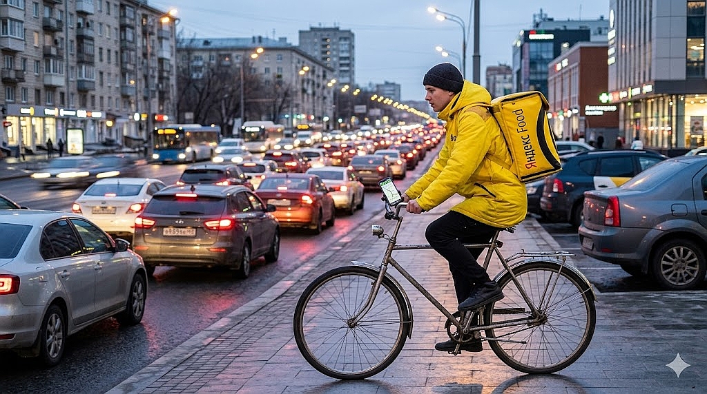 Подработка курьером на велосипеде 2026: старый городской за 8 000 ₽ окупится за неделю — или нет. Считаем честно
