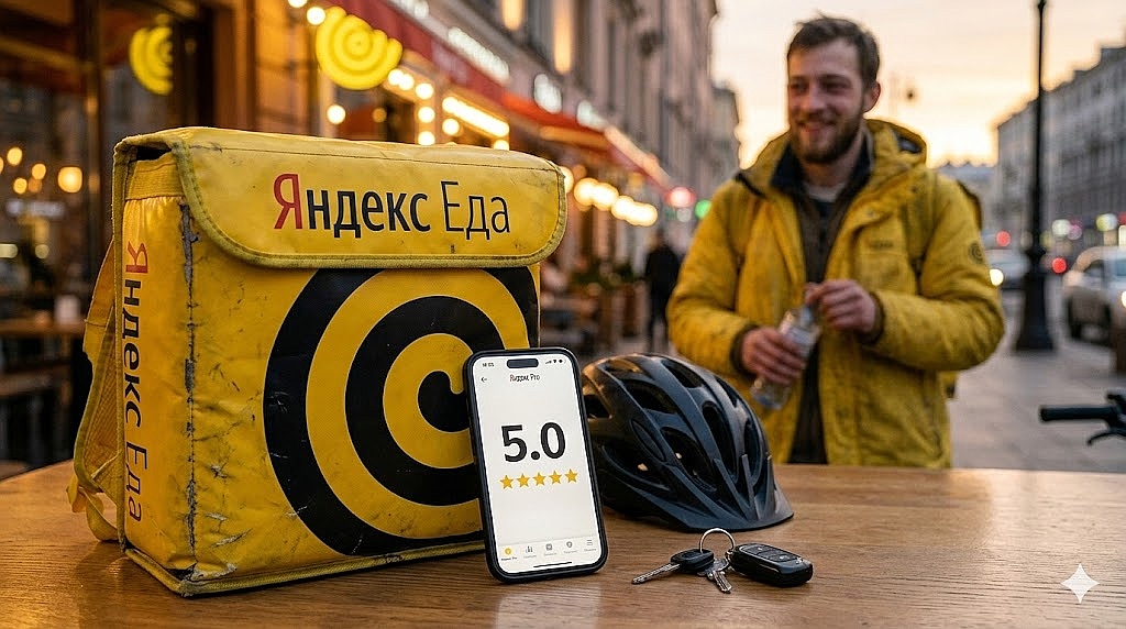 Рейтинг курьера в Яндекс Еде 2026: как выйти на 5.0 и зарабатывать на 15 000 ₽ в месяц больше
