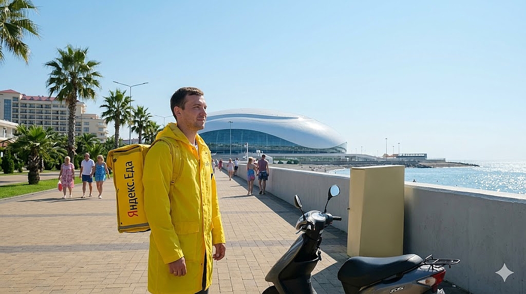 Работа курьером Яндекс Еда в Адлере