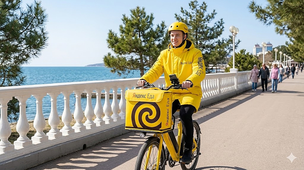 Работа курьером Яндекс Еда в Геленджике
