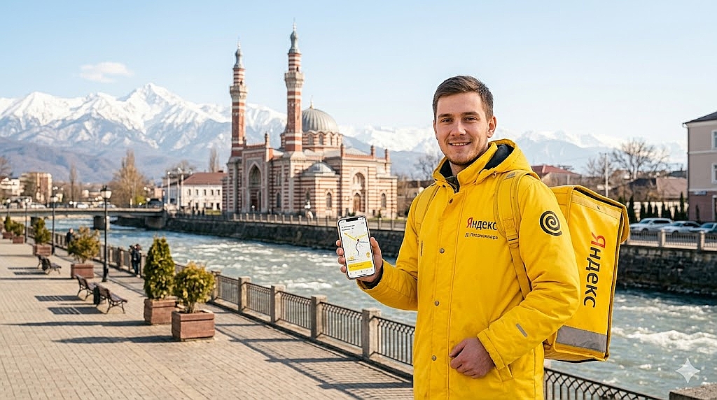 Работа курьером Яндекс Еда в Владикавказе