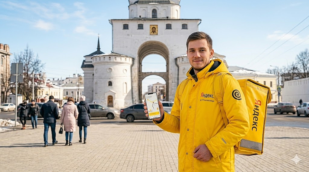 Работа курьером Яндекс Еда в Владимире