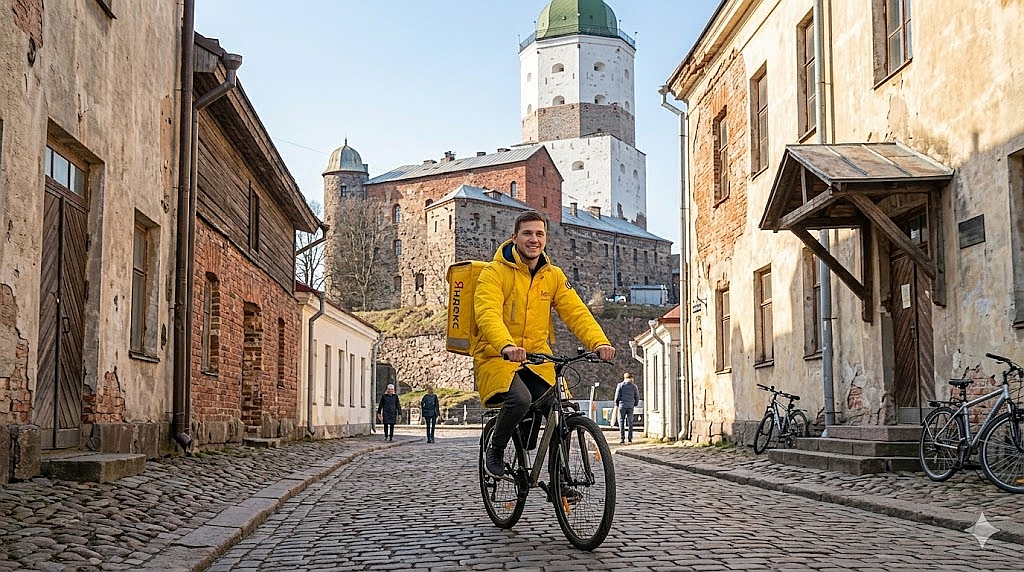 Работа курьером Яндекс Еда в Выборге