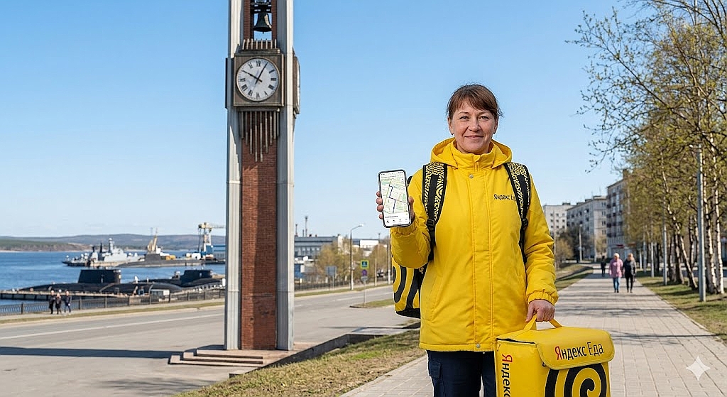 Работа курьером Яндекс Еда в Северодвинске