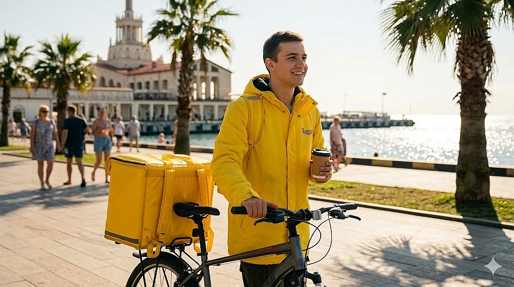 Работа курьером Яндекс Еда в Сочи