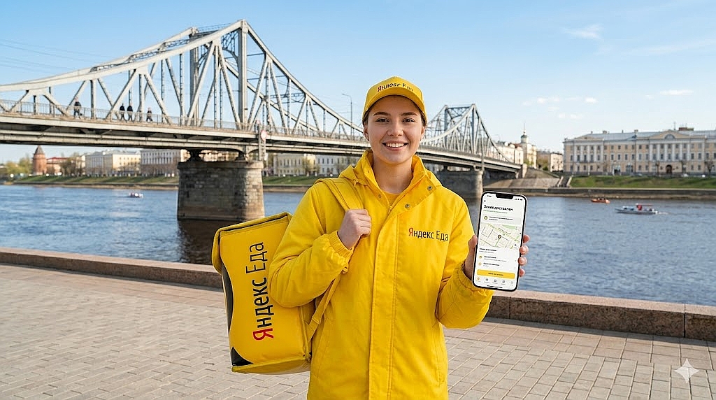 Работа курьером Яндекс Еда в Твери