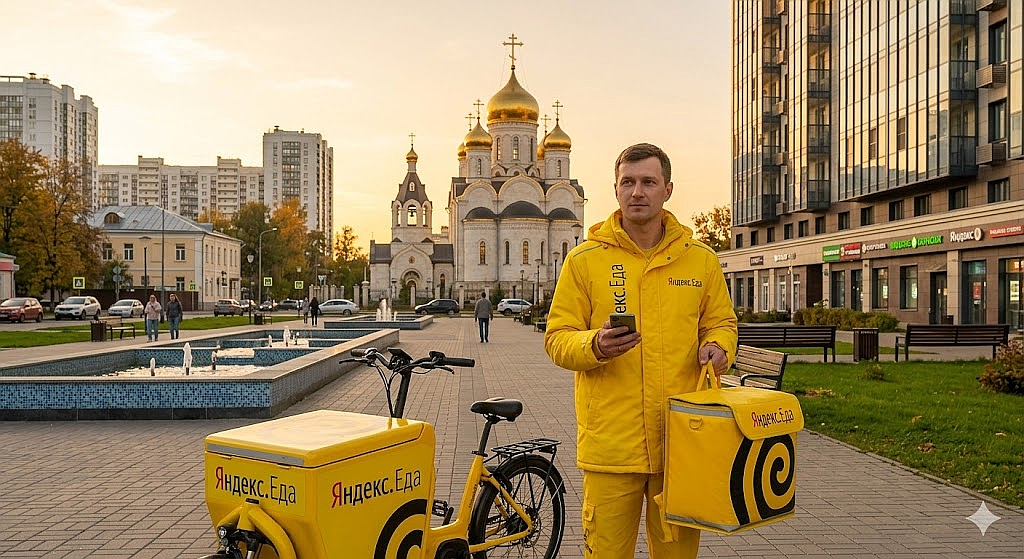 Работа курьером Яндекс Еда в Видном