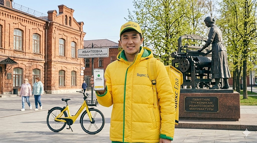 Работа курьером Яндекс Еда в Ивантеевке